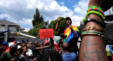 Protesto contra a lei anti-homossexualidade de Uganda.