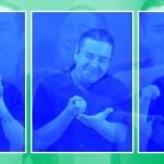 A man doing sign language for the book of Matthew