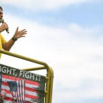 Brazil's former president Jair Bolsonaro speaks during a rally in Rio de Janeiro, Brazil.