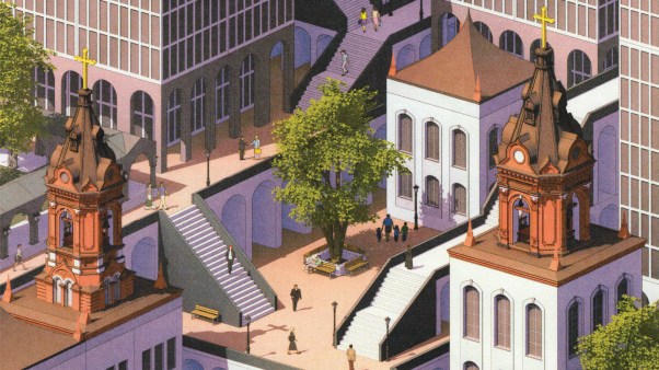 A monastery in a city